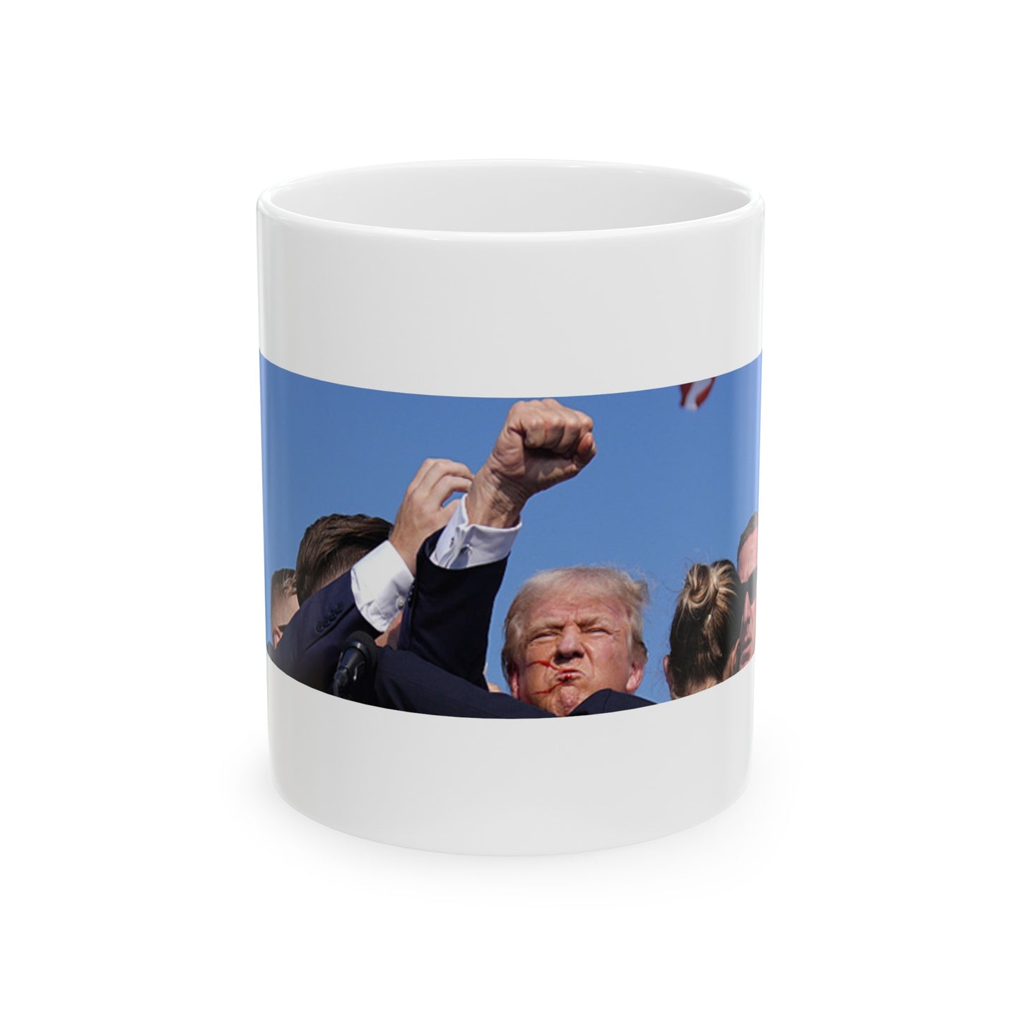 Trump Heroic Resilience Mug – A Symbol of Strength, Bravery, and Determination (Copy)